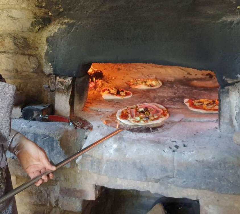 Activité écoles, pizza au feu de bois, Fondation La Courdre